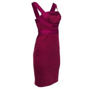 Robert Rodriguez Sheath Cocktail Midi Dress Sleeveless Pencil Wedding Guest - 6